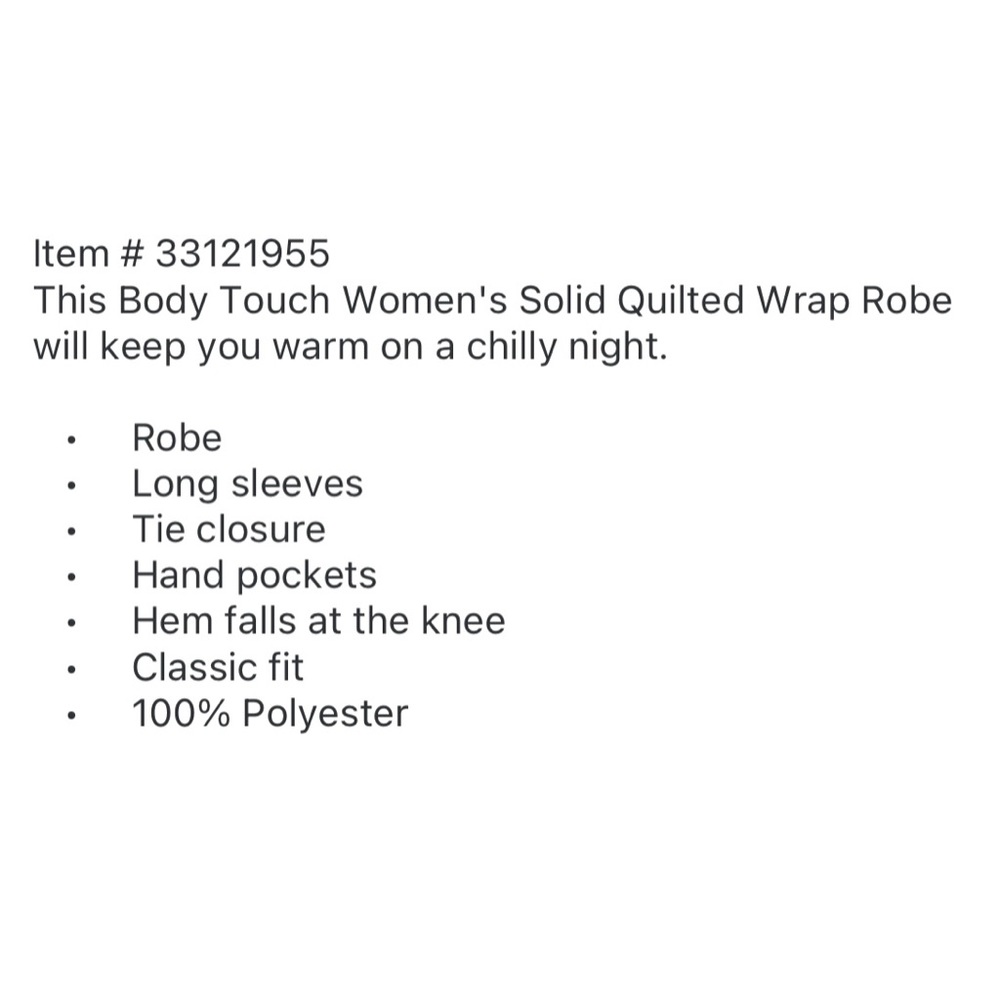 Body Touch Women’s Wrap Robe - Picture 5 of 5